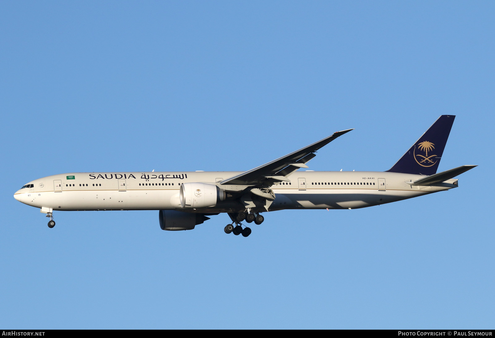 Aircraft Photo of HZ-AK41 | Boeing 777-300/ER | Saudia - Saudi Arabian Airlines | AirHistory.net #125608