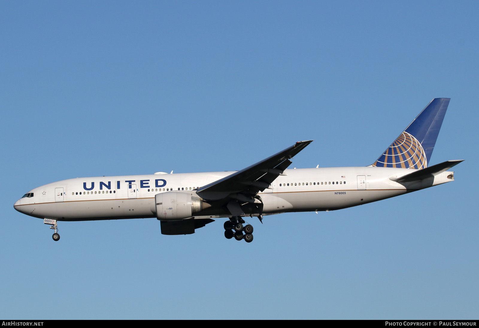 Aircraft Photo of N78005 | Boeing 777-224/ER | United Airlines | AirHistory.net #125614