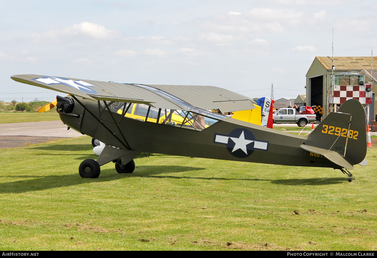 Aircraft Photo of N46779 / 329282 | Piper J-3C-65 Cub | USA - Air Force | AirHistory.net #125650