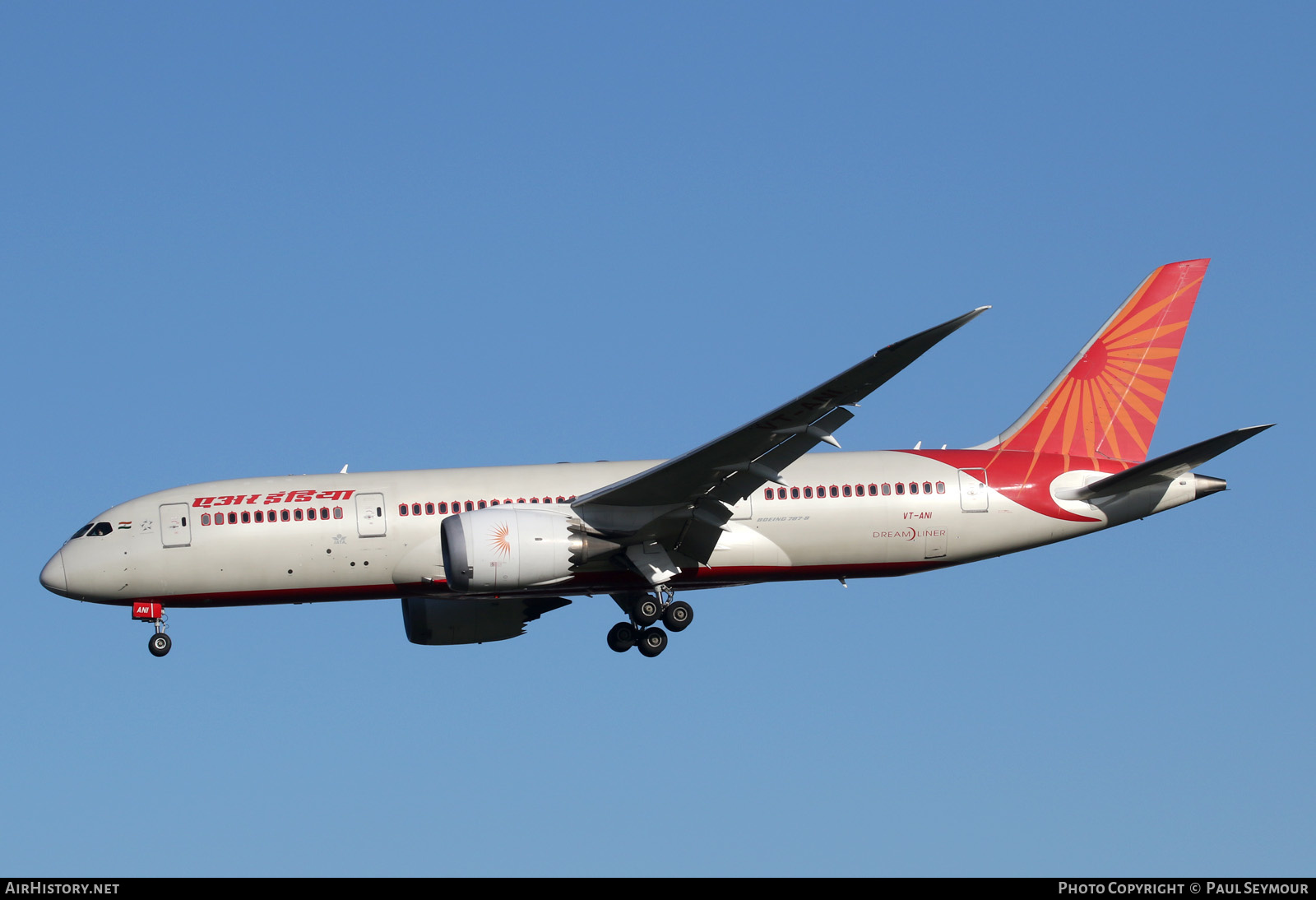 Aircraft Photo of VT-ANI | Boeing 787-8 Dreamliner | Air India | AirHistory.net #125652