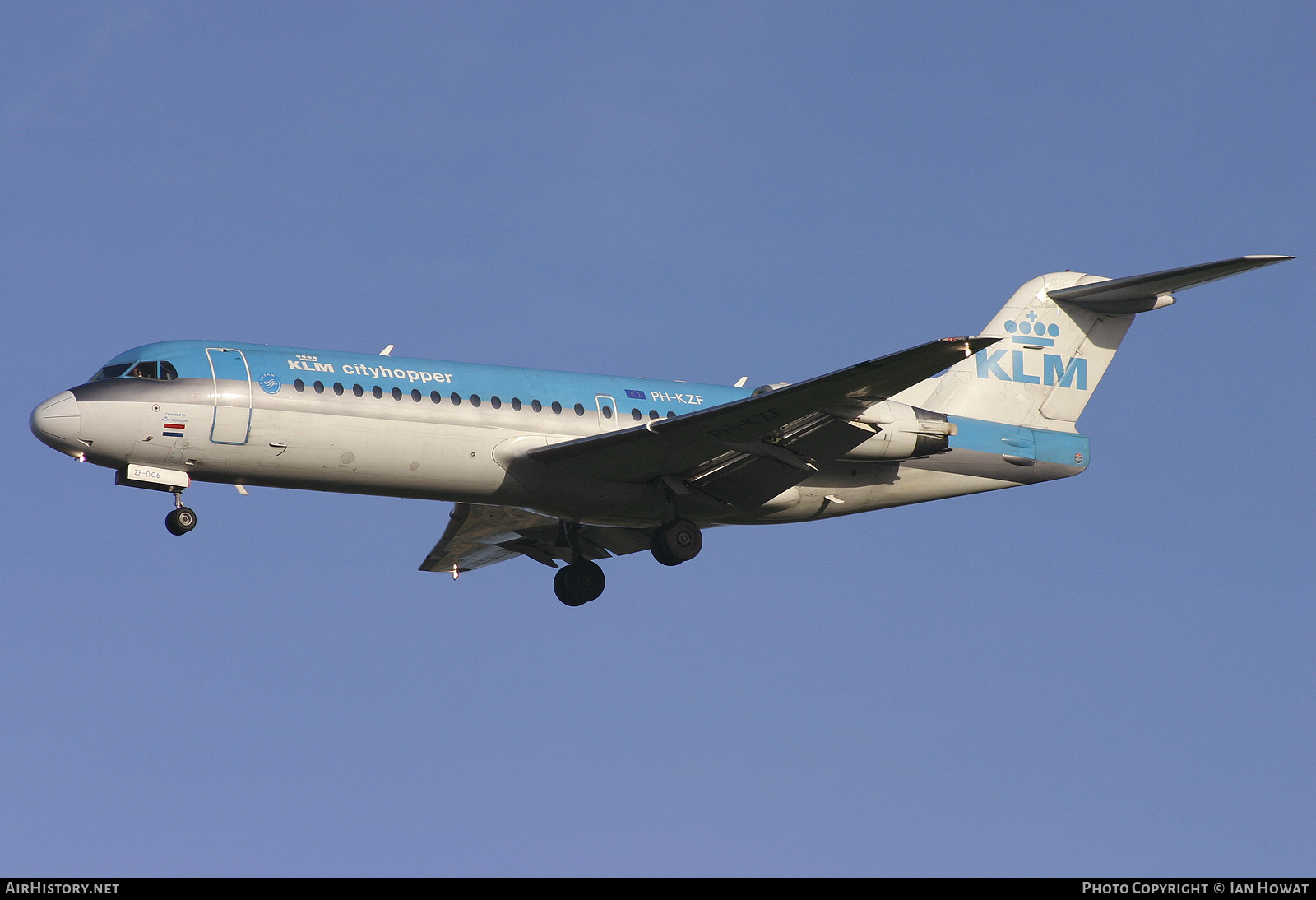 Aircraft Photo of PH-KZF | Fokker 70 (F28-0070) | KLM Cityhopper | AirHistory.net #125692