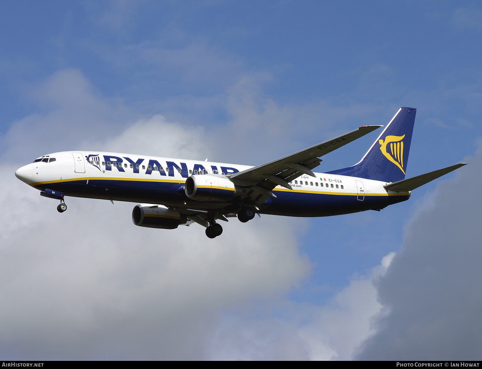 Aircraft Photo of EI-CSA | Boeing 737-8AS | Ryanair | AirHistory.net #125777