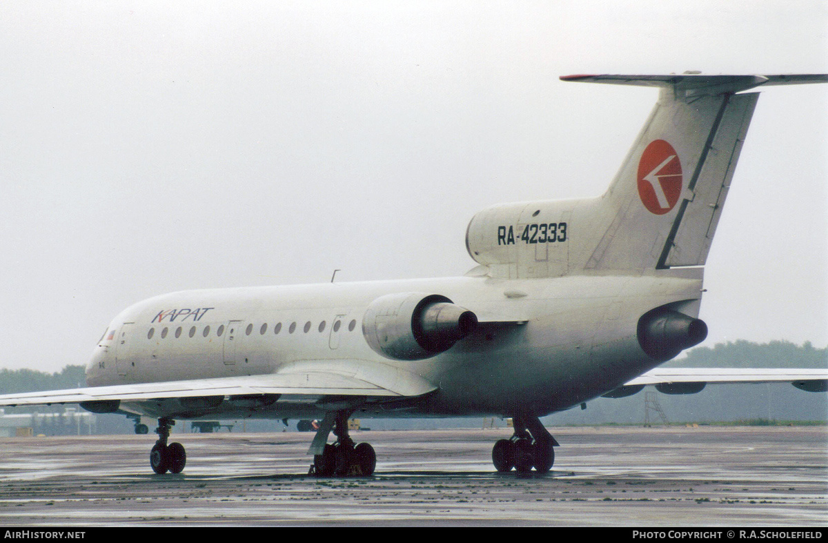 Aircraft Photo of RA-42333 | Yakovlev Yak-42 | Karat Aviakompania | AirHistory.net #125810