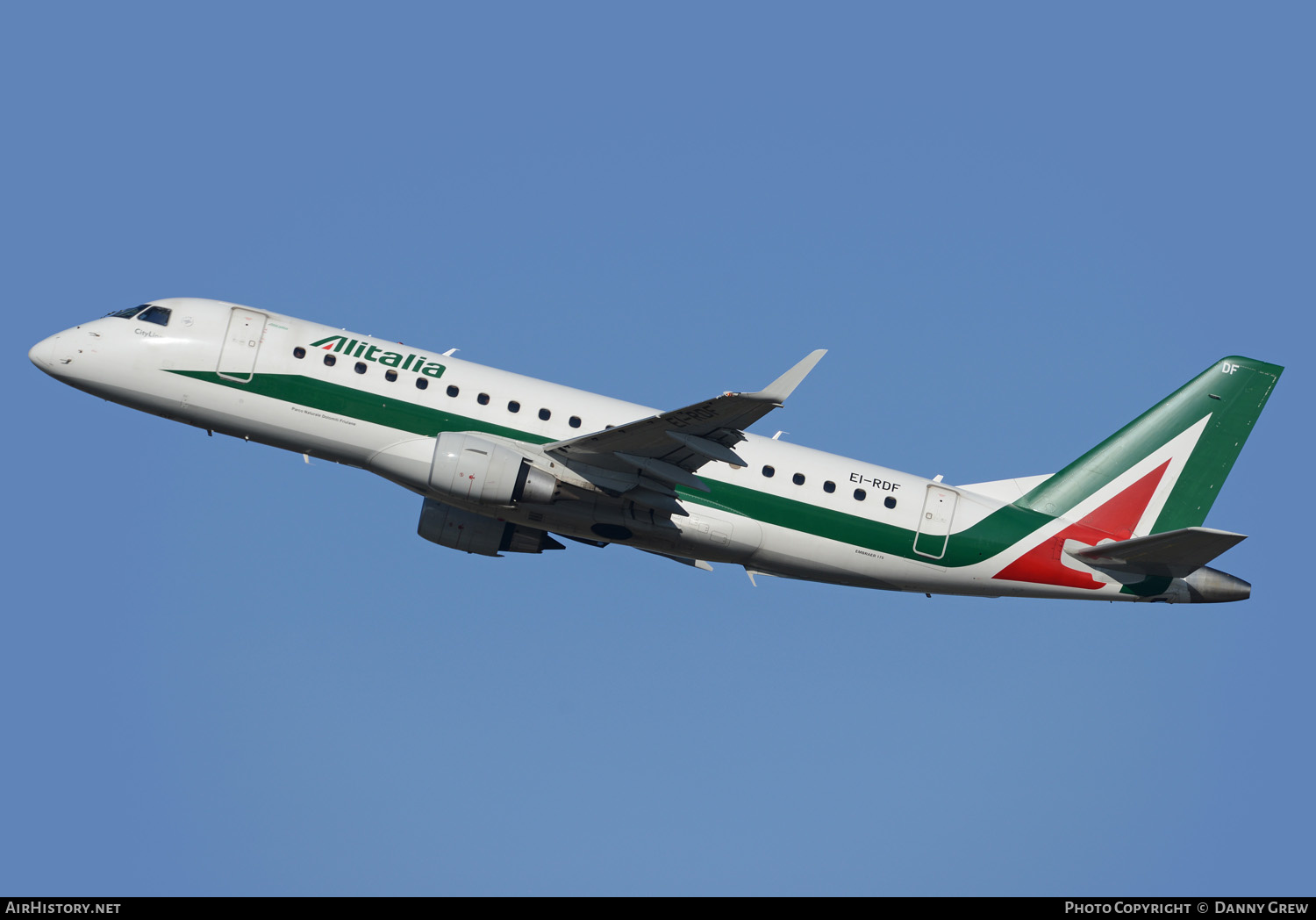 Aircraft Photo of EI-RDF | Embraer 175STD (ERJ-170-200STD) | Alitalia CityLiner | AirHistory.net #125848