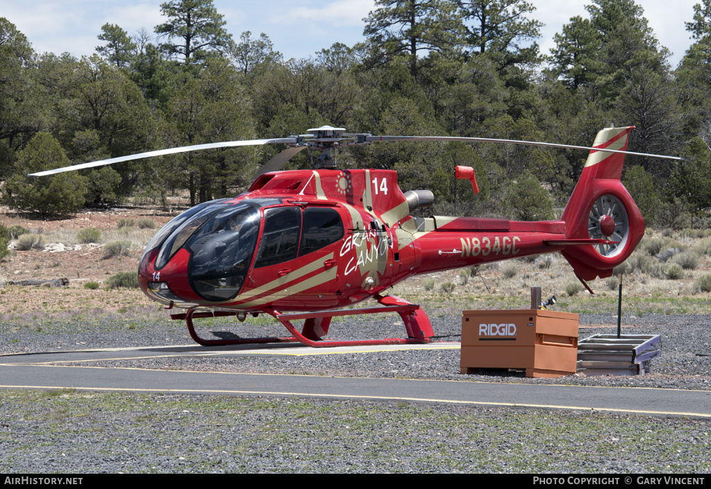 Aircraft Photo of N834GC | Eurocopter EC-135P-2 | Papillon Grand Canyon Helicopters | AirHistory.net #125853
