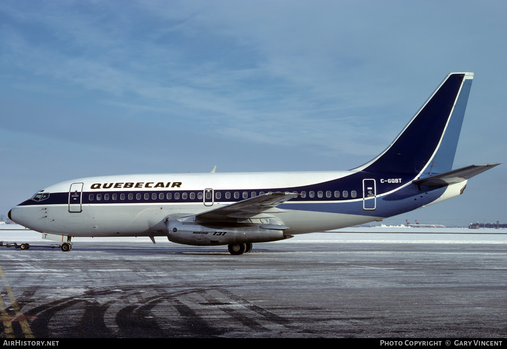 Aircraft Photo of C-GQBT | Boeing 737-2Q9/Adv | Quebecair | AirHistory.net #125856