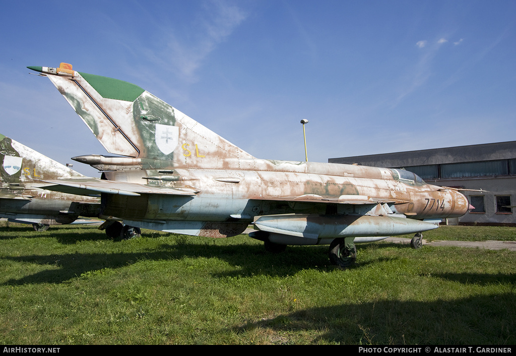 Aircraft Photo of 7714 | Mikoyan-Gurevich MiG-21MF | Slovakia - Air Force | AirHistory.net #125953