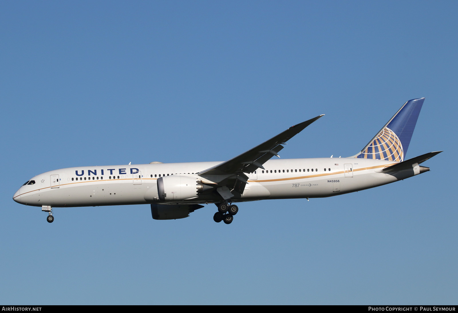 Aircraft Photo of N45956 | Boeing 787-9 Dreamliner | United Airlines | AirHistory.net #126027