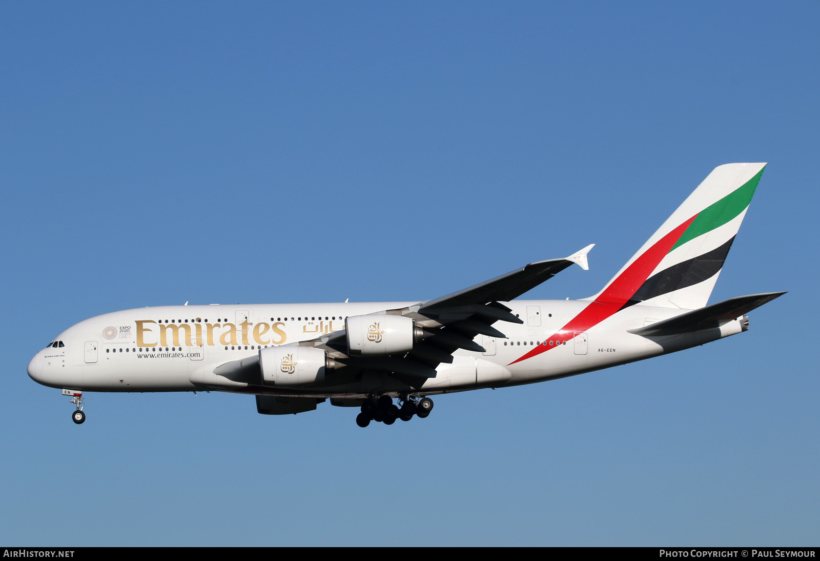 Aircraft Photo of A6-EEN | Airbus A380-861 | Emirates | AirHistory.net #126031