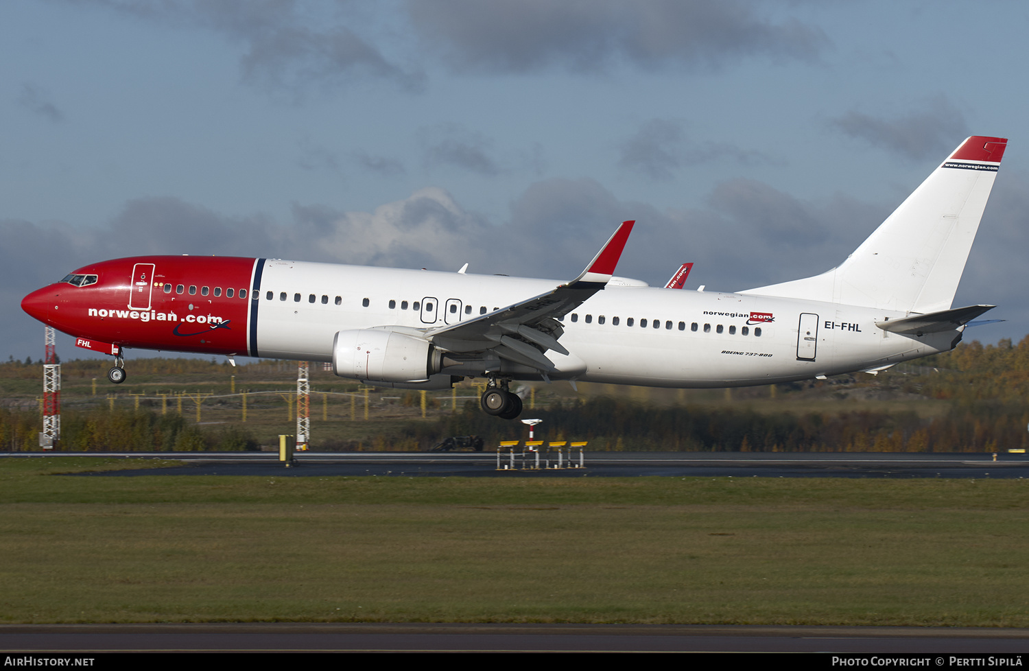 Aircraft Photo of EI-FHL | Boeing 737-8JP | Norwegian | AirHistory.net #126126