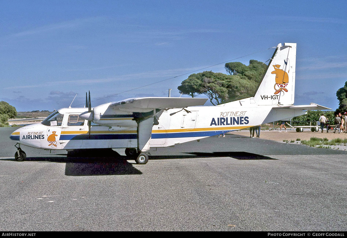 Aircraft Photo of VH-IGT | Britten-Norman BN-2A-20 Islander | Rottnest Airlines | AirHistory.net #126127