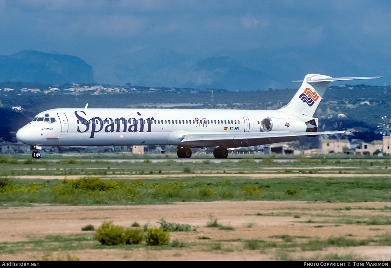 Aircraft Photo of EC-EPL | McDonnell Douglas MD-83 (DC-9-83) | Spanair | AirHistory.net #126255