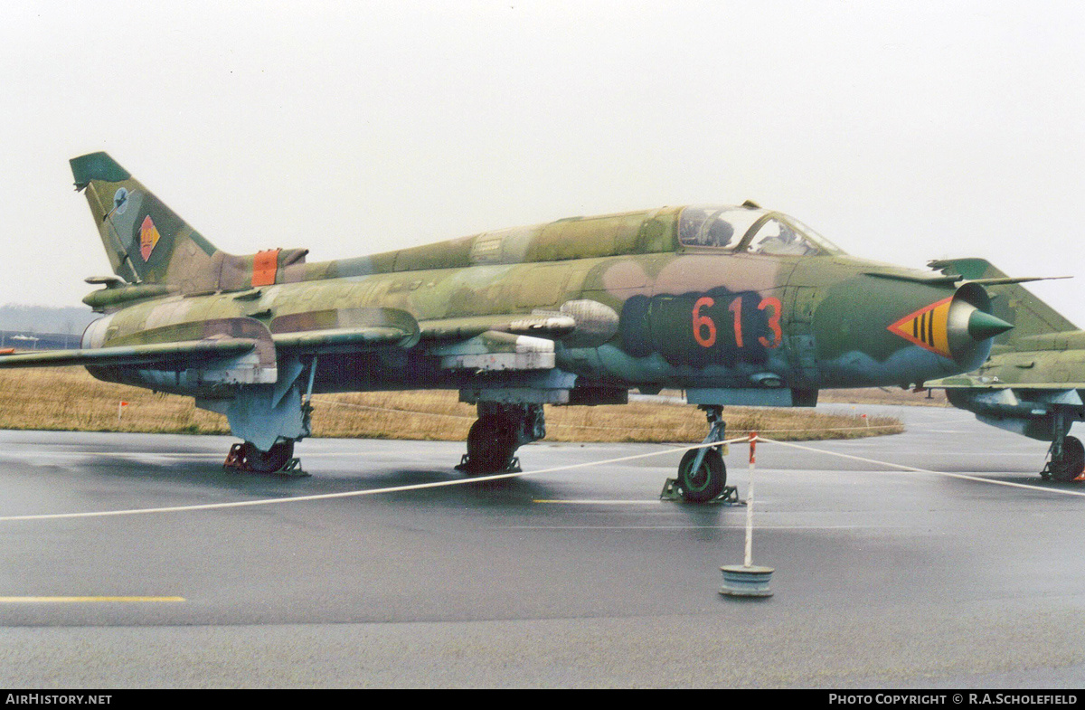 Aircraft Photo of 613 | Sukhoi Su-22M4 | East Germany - Air Force | AirHistory.net #126268