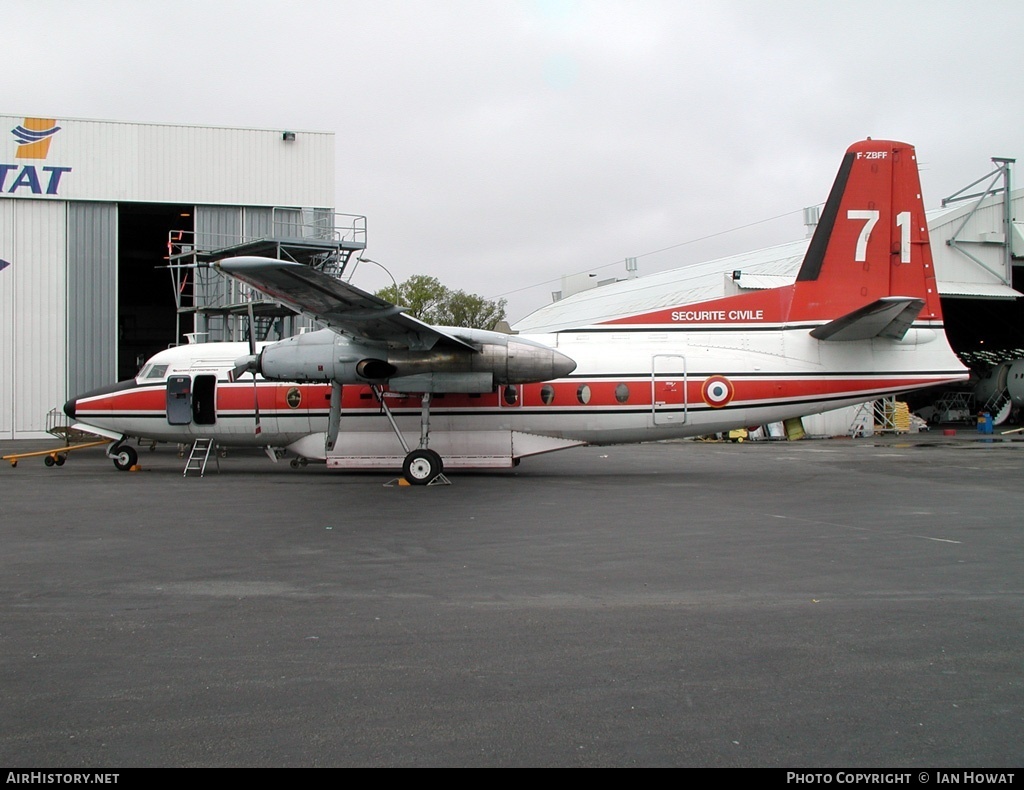 Aircraft Photo of F-ZBFF | Fokker F27-600 Friendship | Sécurité Civile | AirHistory.net #126417