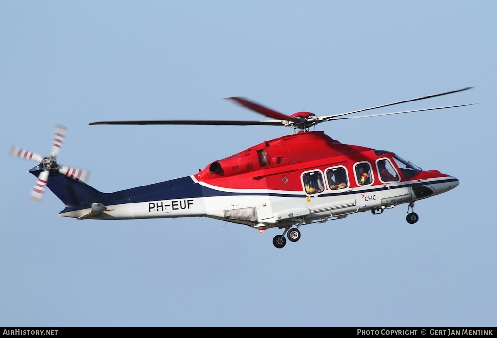 Aircraft Photo of PH-EUF | AgustaWestland AW-139 | CHC Helicopters | AirHistory.net #126450
