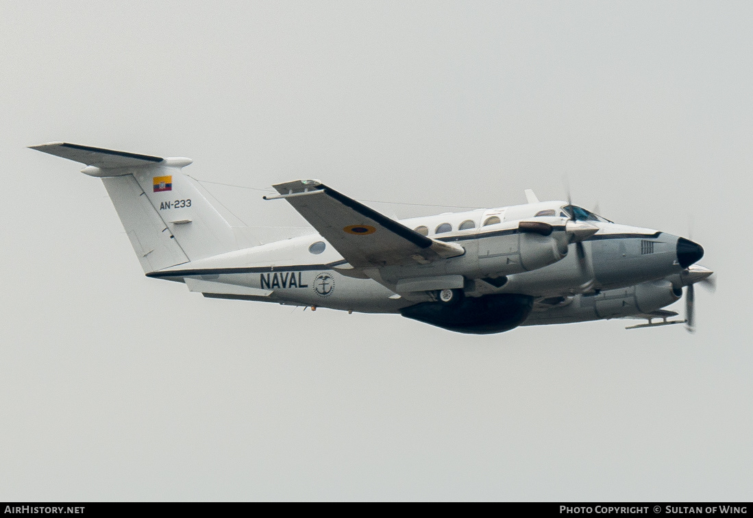 Aircraft Photo of AN-233 | Beech 200 Super King Air | Ecuador - Navy | AirHistory.net #126474