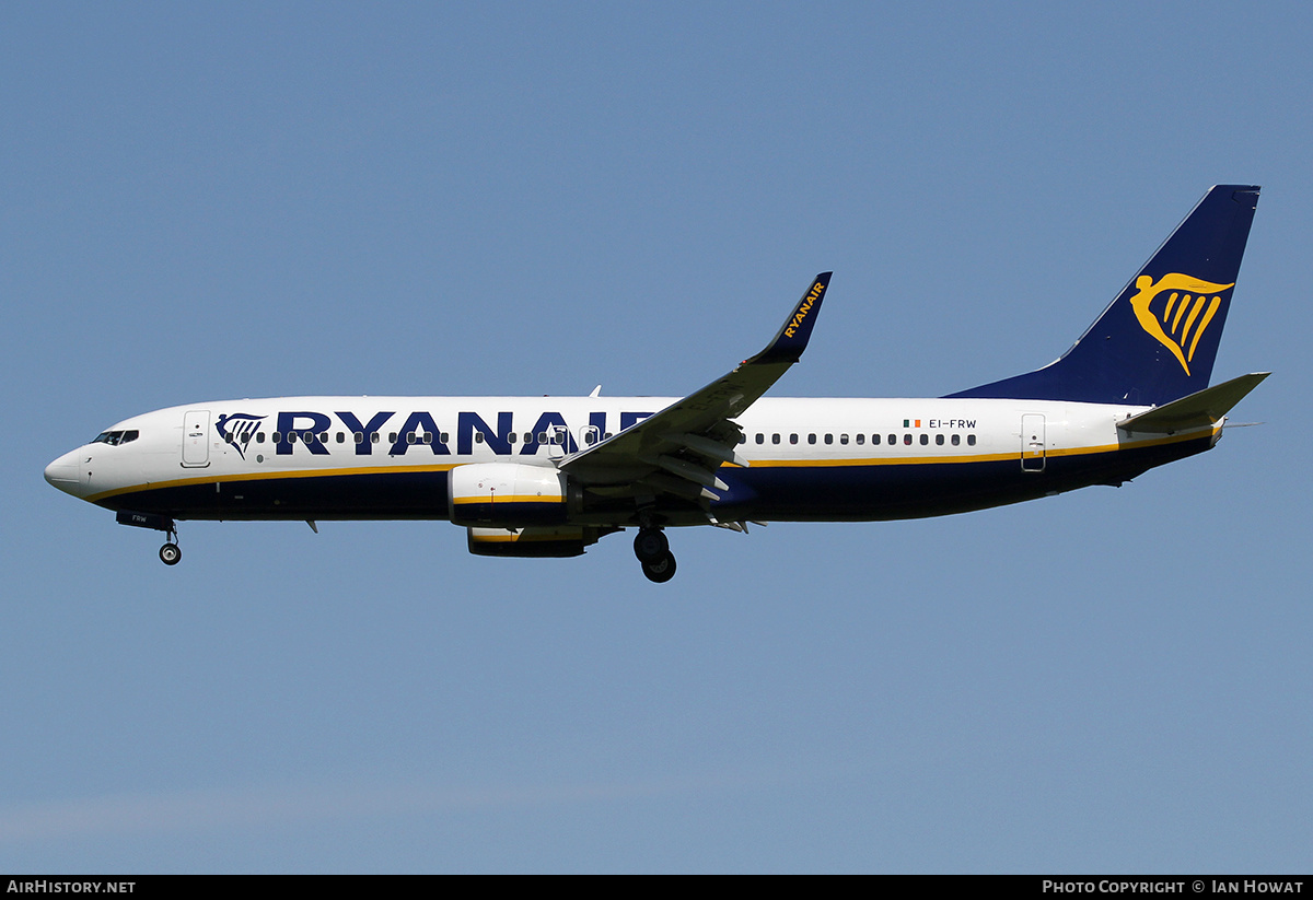 Aircraft Photo of EI-FRW | Boeing 737-8AS | Ryanair | AirHistory.net #126533
