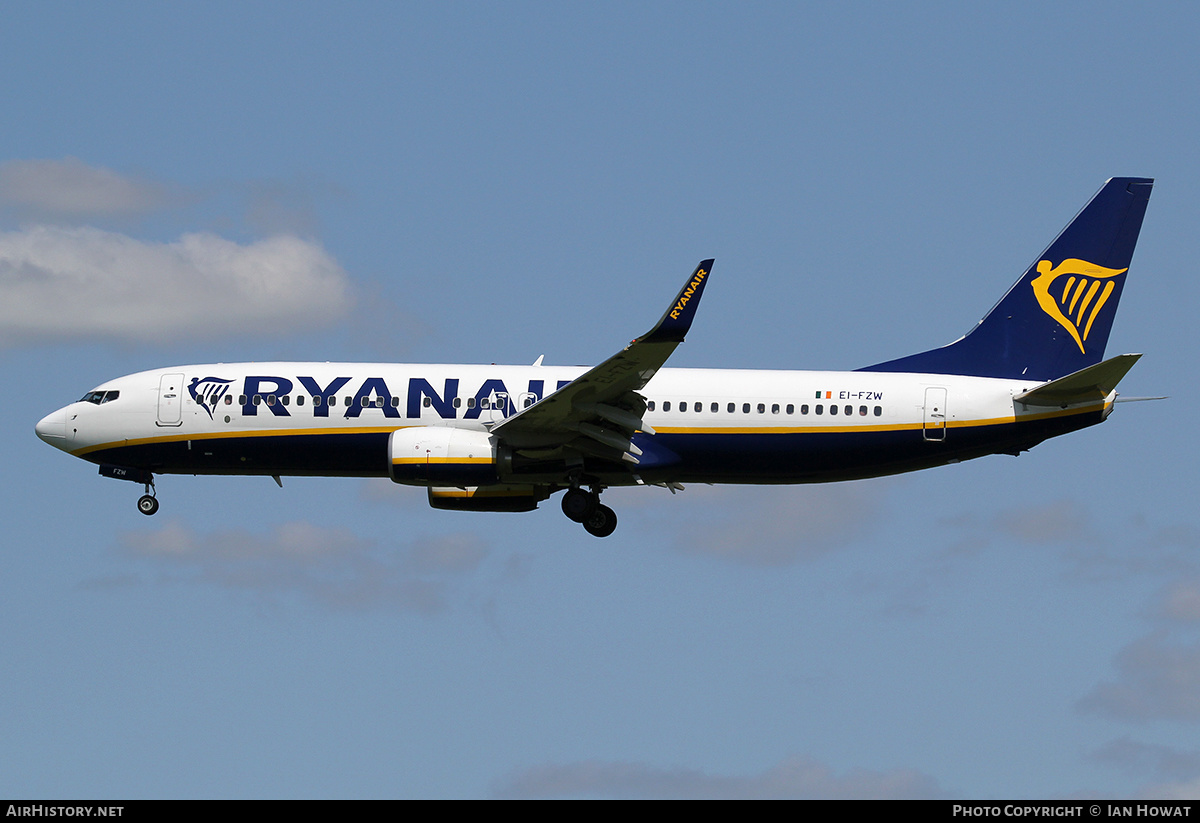 Aircraft Photo of EI-FZW | Boeing 737-800 | Ryanair | AirHistory.net #126536