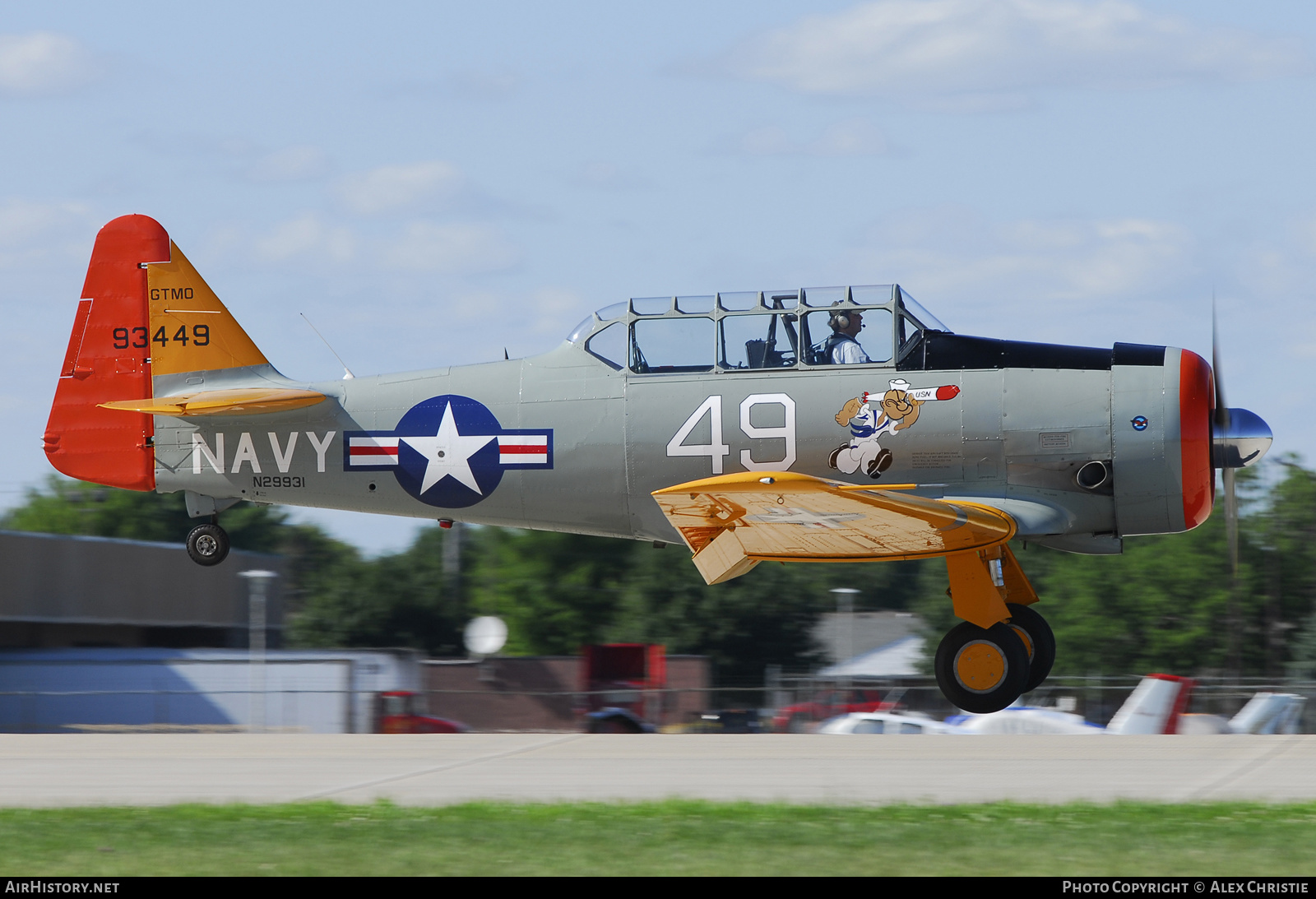 Aircraft Photo of N29931 / 93449 | North American T-6G Texan | USA - Navy | AirHistory.net #126589
