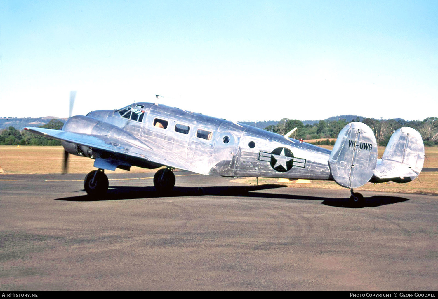 Aircraft Photo of VH-UWG | Beech D18S | Vintage Aircraft Joyflights | USA - Air Force | AirHistory.net #126616