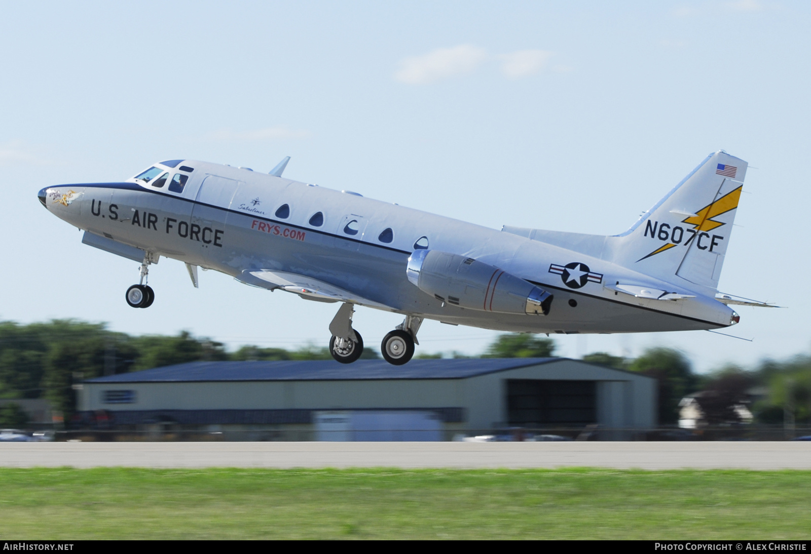 Aircraft Photo of N607CF | North American Rockwell NA-306 Sabreliner 60 | USA - Air Force | AirHistory.net #126722