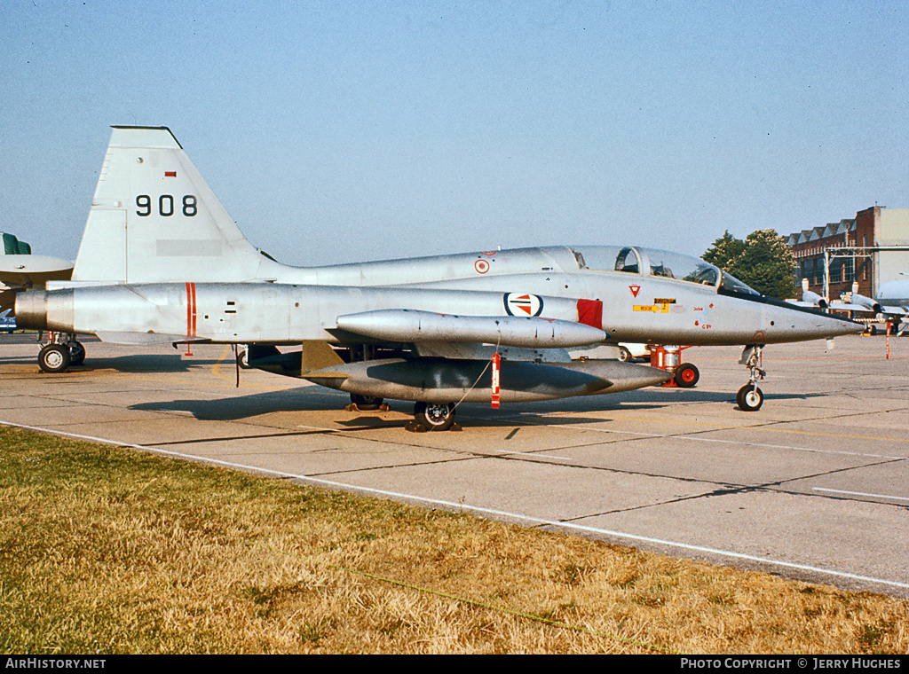 Aircraft Photo of 908 | Northrop F-5B Freedom Fighter | Norway - Air Force | AirHistory.net #126752