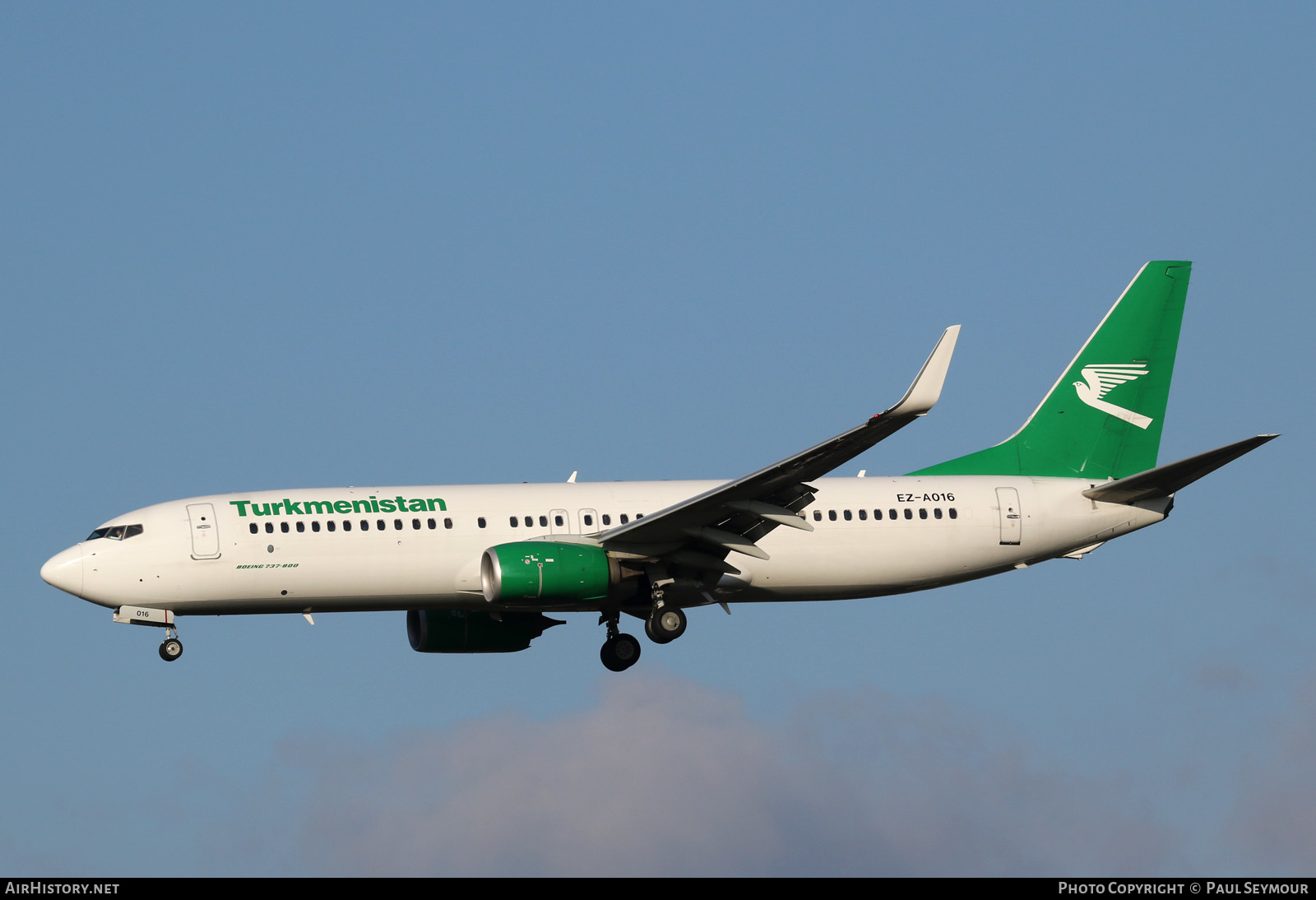 Aircraft Photo of EZ-A016 | Boeing 737-82K | Turkmenistan Airlines | AirHistory.net #126758