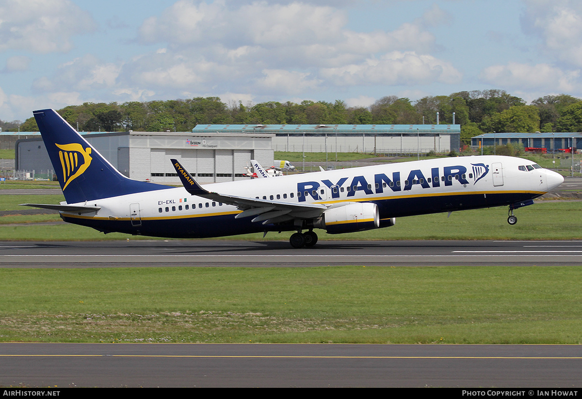 Aircraft Photo of EI-EKL | Boeing 737-8AS | Ryanair | AirHistory.net #126781