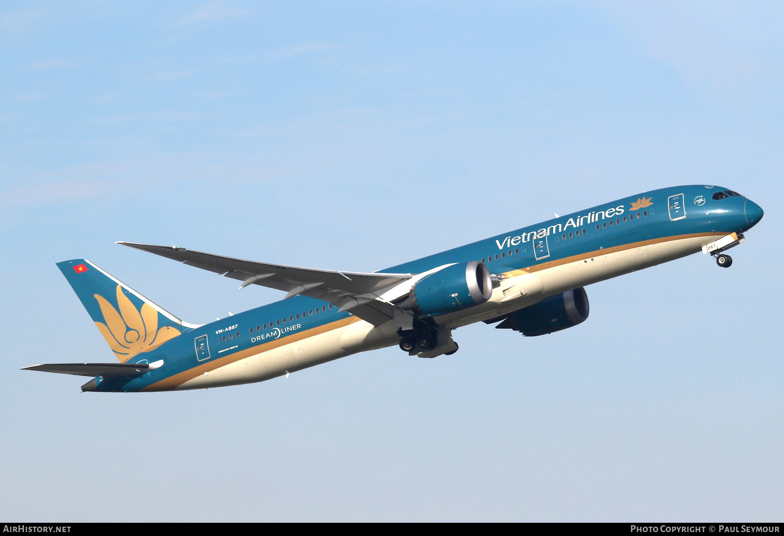 Aircraft Photo of VN-A867 | Boeing 787-9 Dreamliner | Vietnam Airlines | AirHistory.net #126795