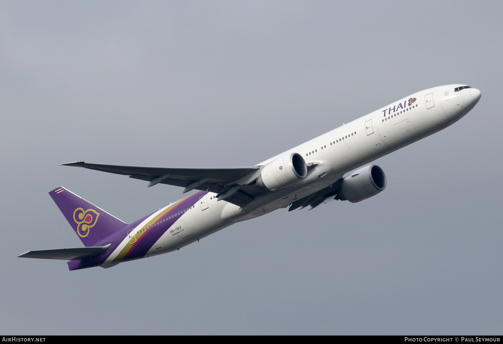 Aircraft Photo of HS-TKV | Boeing 777-3D7/ER | Thai Airways International | AirHistory.net #126796