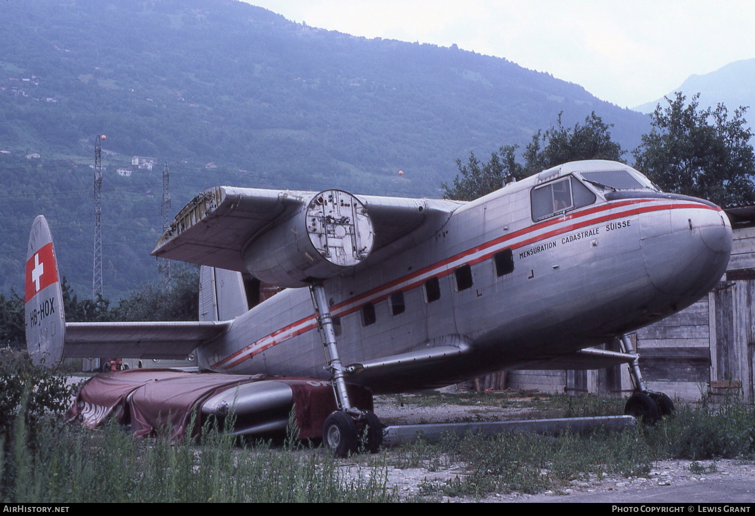 Aircraft Photo of HB-HOX | Scottish Aviation Twin Pioneer Series 1 | Schweizerische Grundbuchvermessung / Mensuration Cadastrale Suisse | AirHistory.net #126983