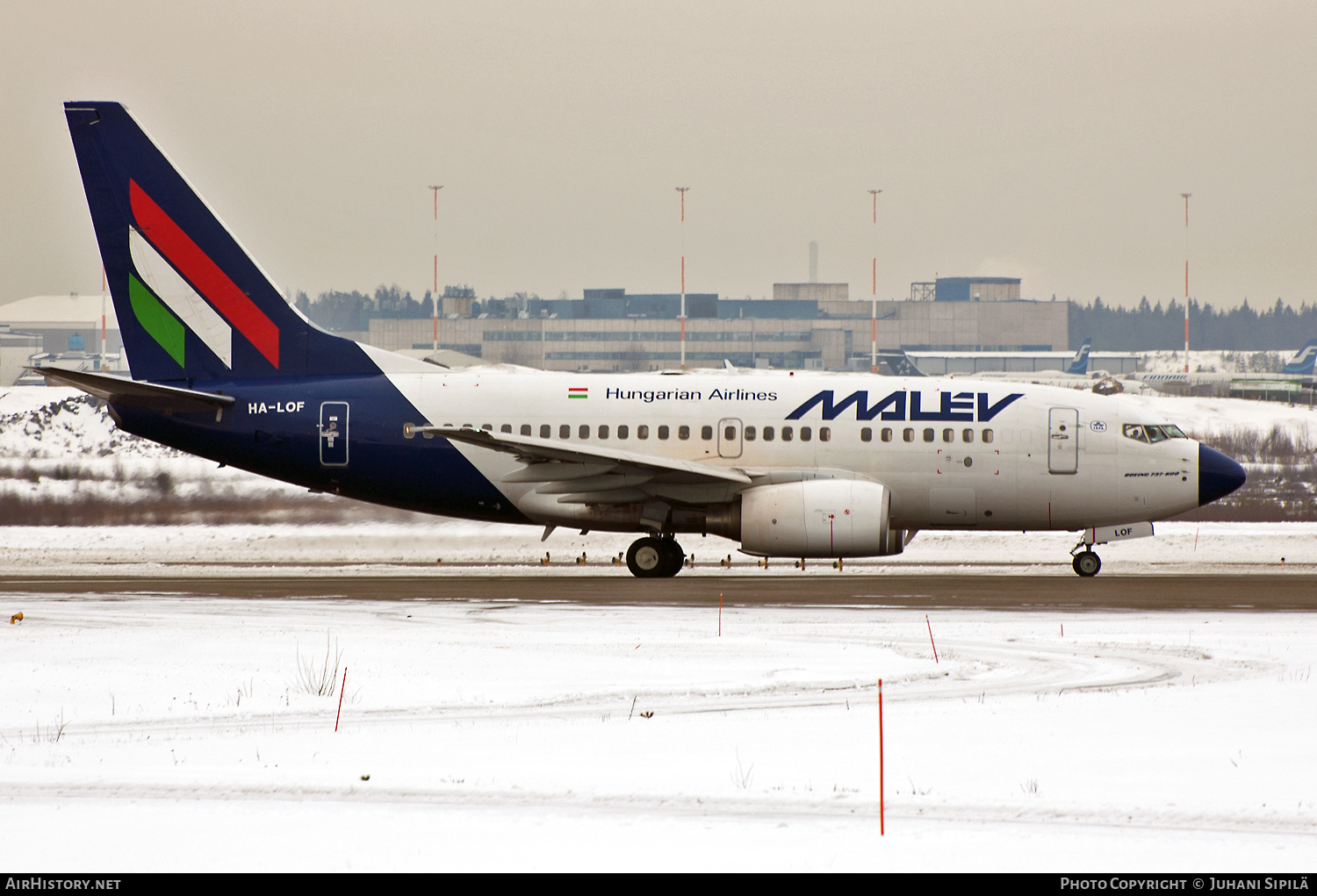 Aircraft Photo of HA-LOF | Boeing 737-6Q8 | Malév - Hungarian Airlines | AirHistory.net #127060