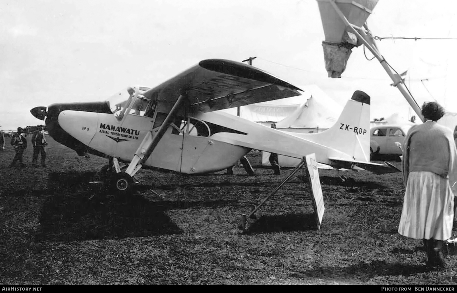 Aircraft Photo of ZK-BDP | Edgar Percival EP-9 Prospector | Manawatu Aerial Topdressing | AirHistory.net #127078