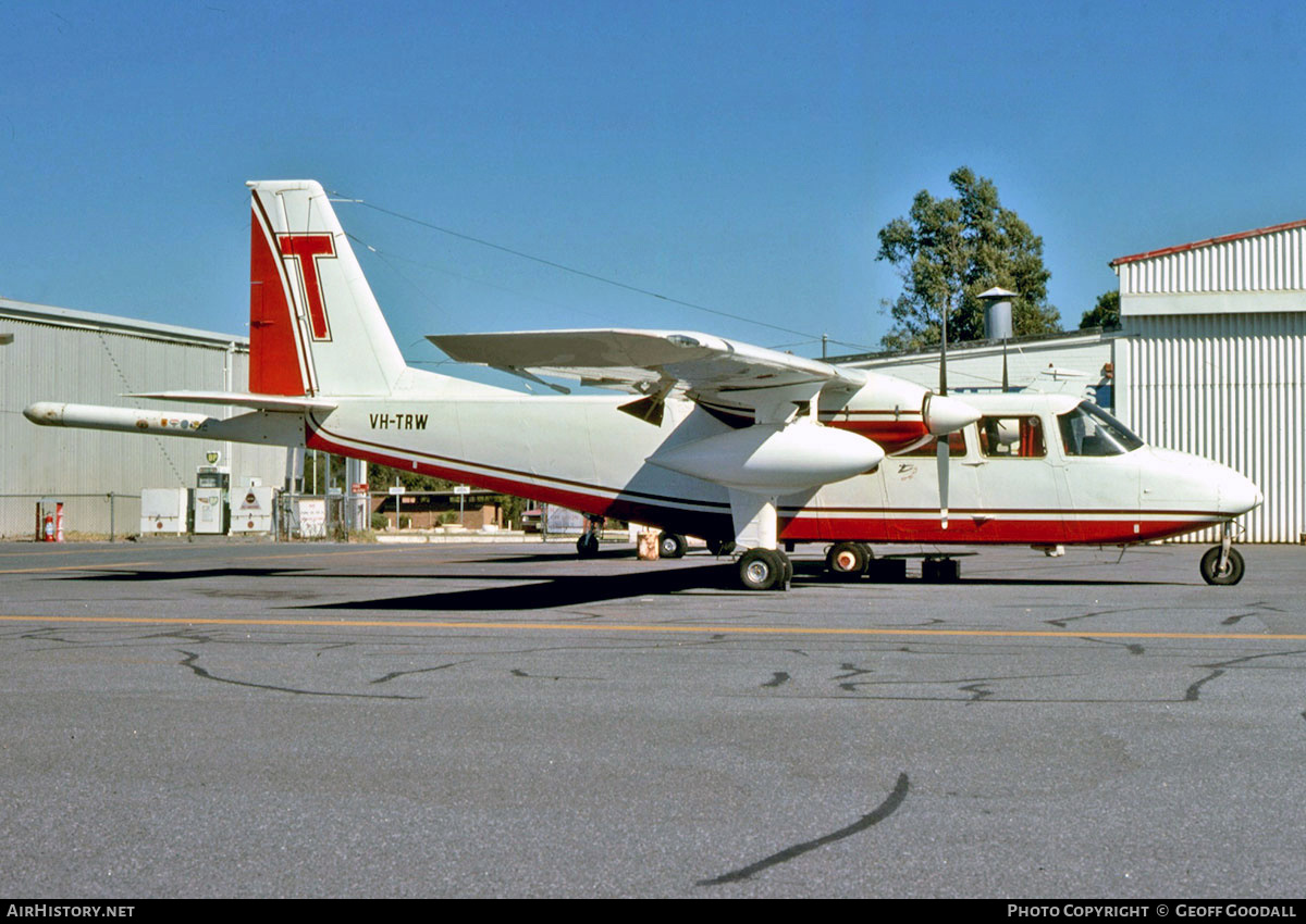 Aircraft Photo of VH-TRW | Britten-Norman BN-2A-20 Islander | Trans West Airlines | AirHistory.net #127090