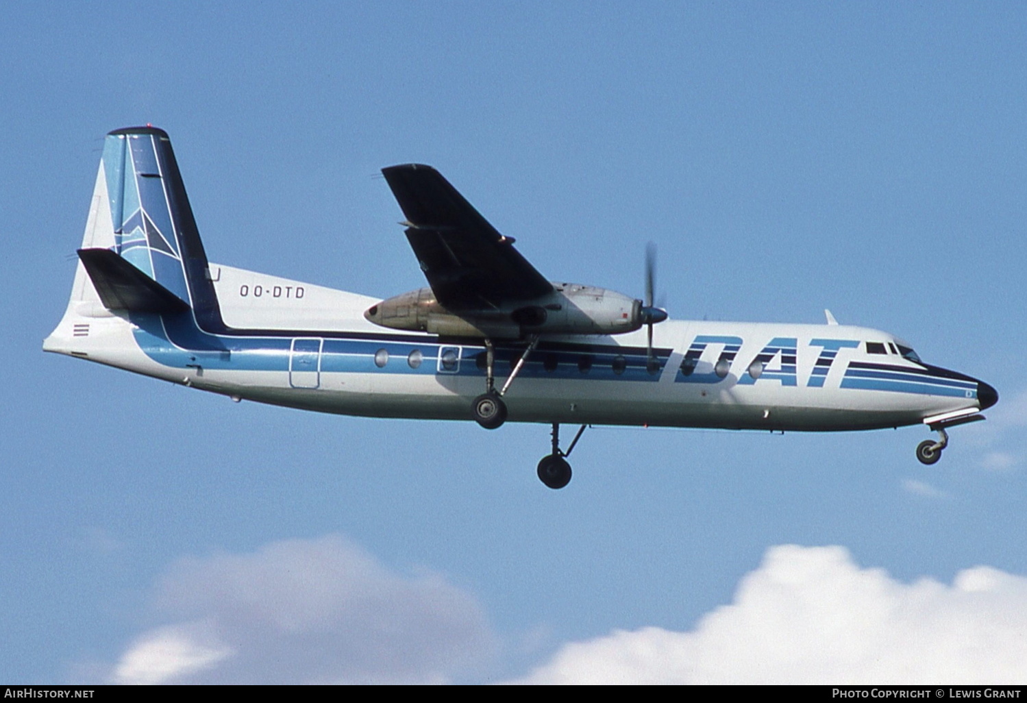 Aircraft Photo of OO-DTD | Fairchild Hiller FH-227B | Delta Air Transport - DAT | AirHistory.net #127131