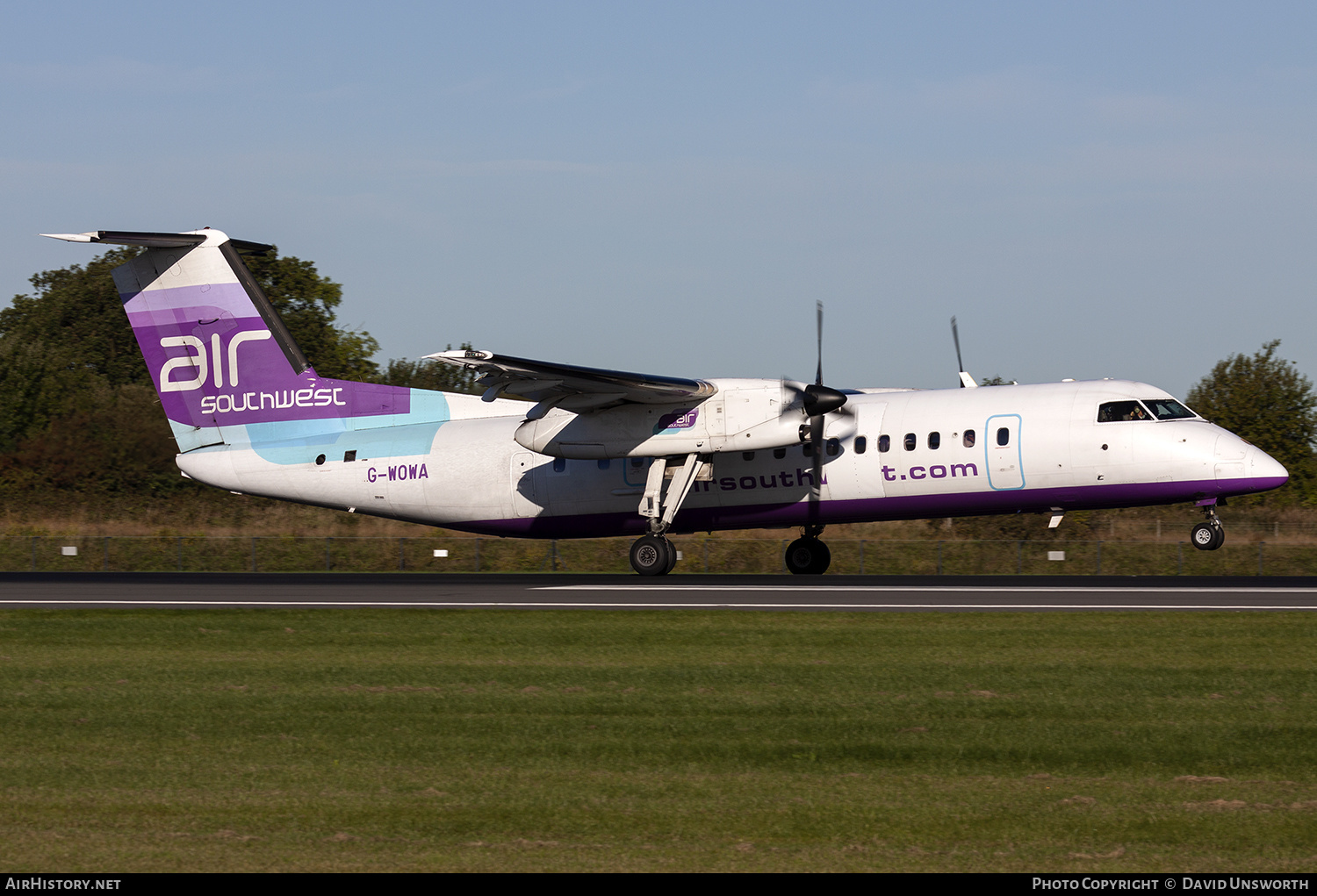 Aircraft Photo of G-WOWA | De Havilland Canada DHC-8-311 Dash 8 | Air Southwest | AirHistory.net #127159