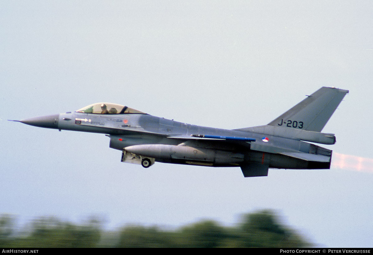 Aircraft Photo of J-203 | General Dynamics F-16AM Fighting Falcon | Netherlands - Air Force | AirHistory.net #127226