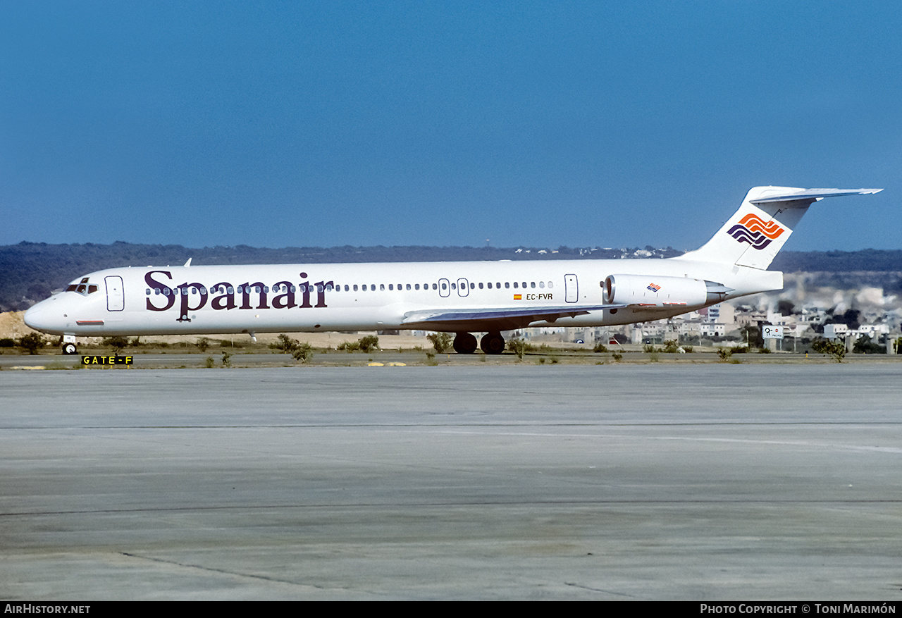Aircraft Photo of EC-FVR | McDonnell Douglas MD-83 (DC-9-83) | Spanair | AirHistory.net #127267