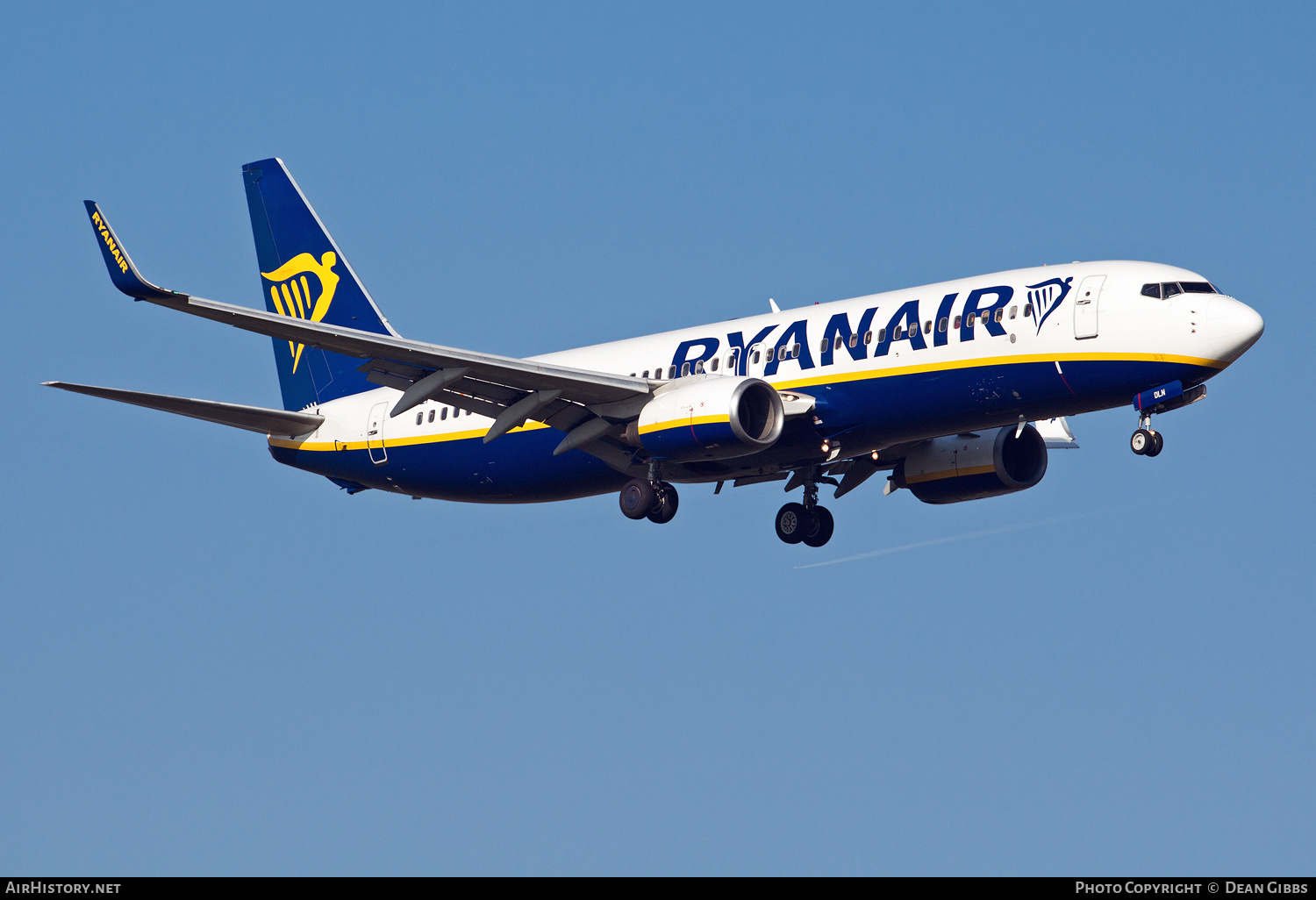 Aircraft Photo of EI-DLN | Boeing 737-8AS | Ryanair | AirHistory.net #127371
