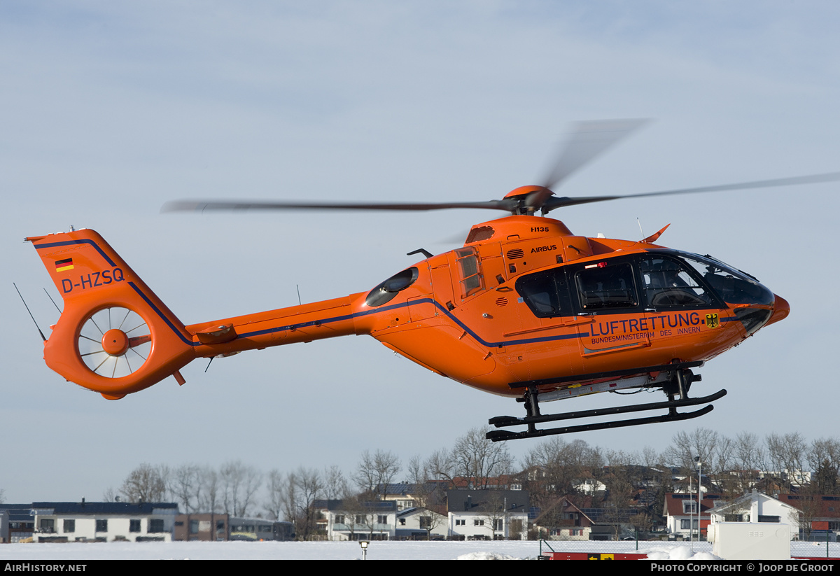 Aircraft Photo of D-HZSQ | Airbus Helicopters H-135 | Luftrettung - Bundesministerium des Innern | AirHistory.net #127426