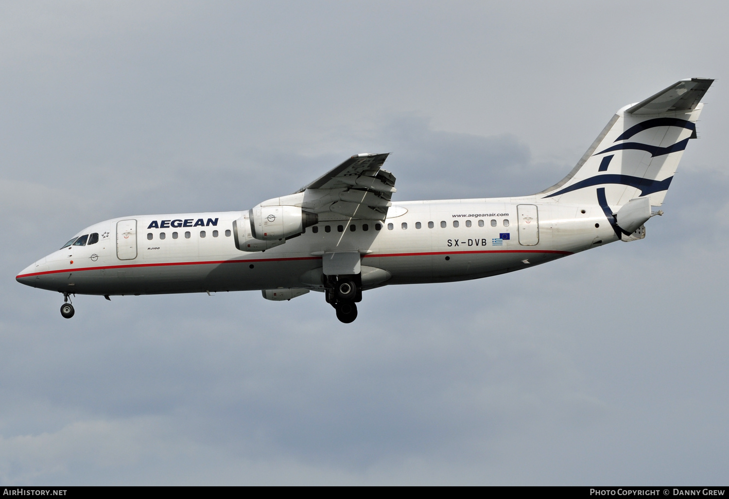 Aircraft Photo of SX-DVB | BAE Systems Avro 146-RJ100 | Aegean Airlines | AirHistory.net #127465