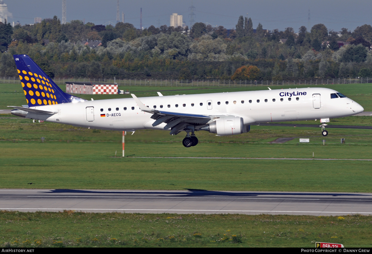 Aircraft Photo of D-AECG | Embraer 190LR (ERJ-190-100LR) | Lufthansa CityLine | AirHistory.net #127588