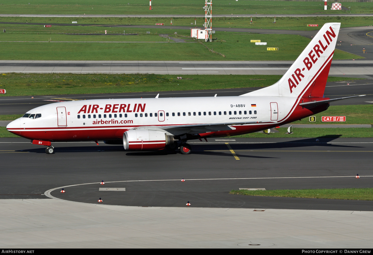Aircraft Photo of D-ABBV | Boeing 737-7Q8 | Air Berlin | AirHistory.net #127593