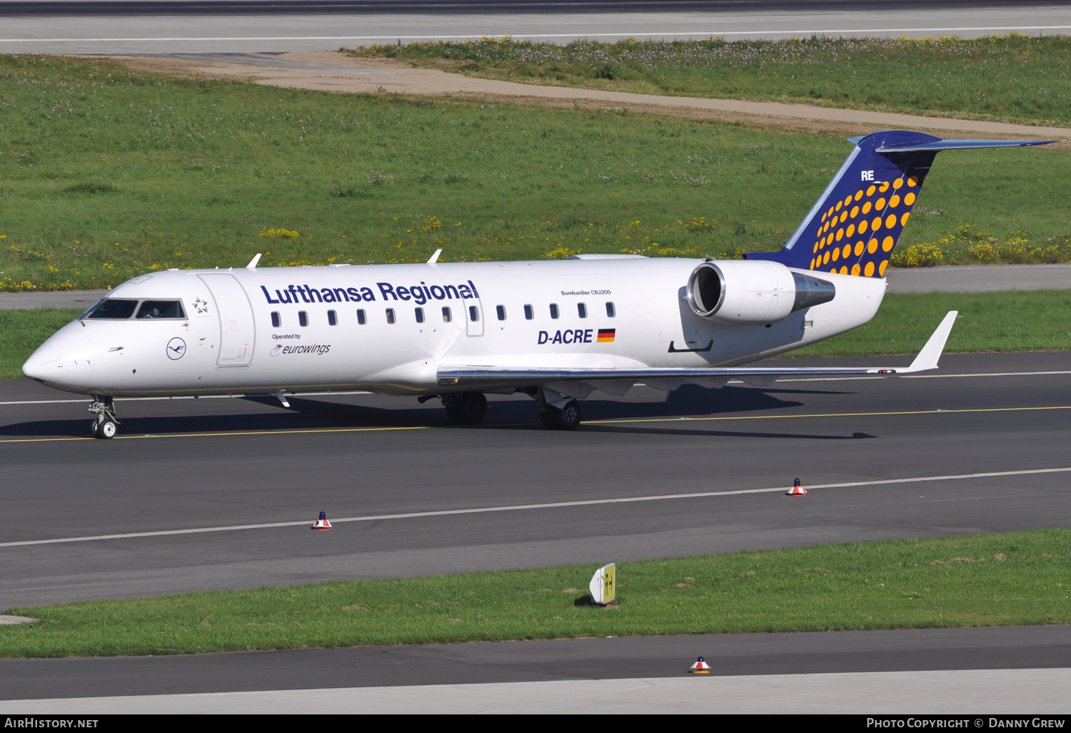 Aircraft Photo of D-ACRE | Bombardier CRJ-200ER (CL-600-2B19) | Lufthansa Regional | AirHistory.net #127613