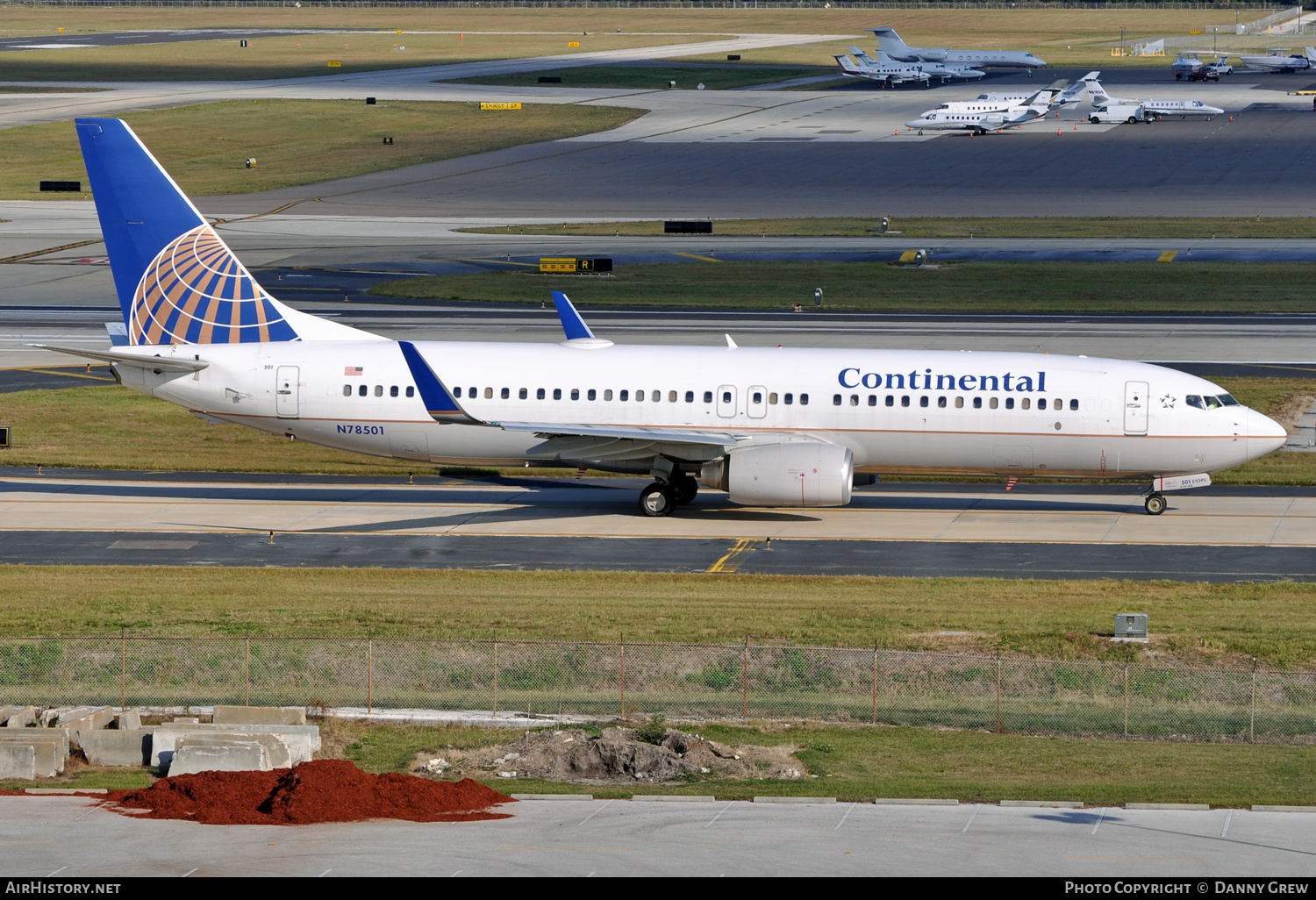 Aircraft Photo of N78501 | Boeing 737-824 | Continental Airlines | AirHistory.net #127688