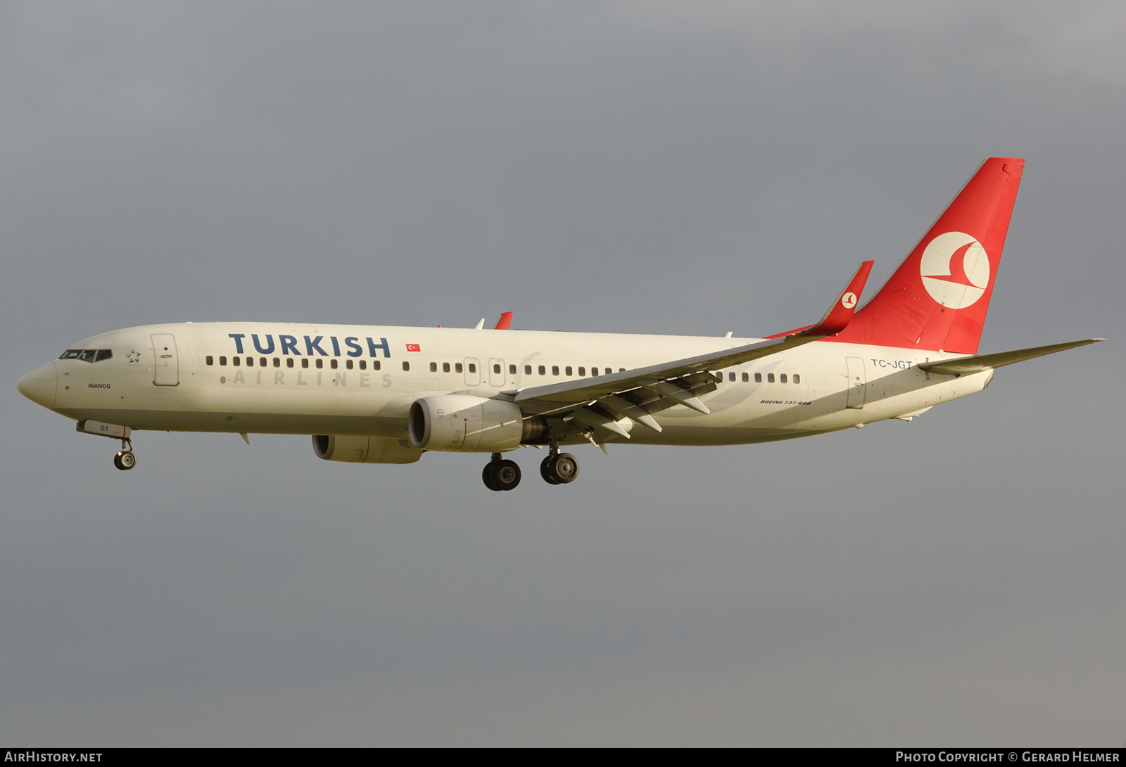 Aircraft Photo of TC-JGT | Boeing 737-8F2 | Turkish Airlines | AirHistory.net #127774