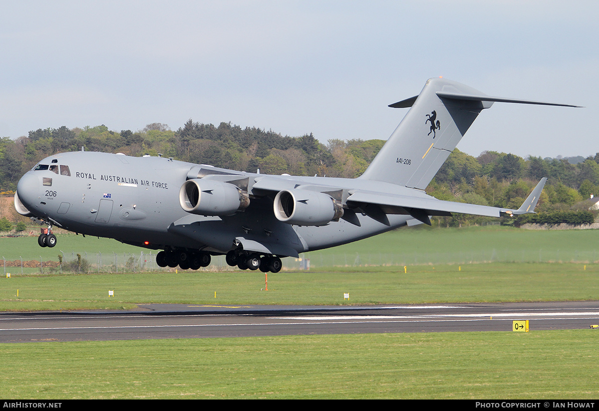 Aircraft Photo of A41-206 | Boeing C-17A Globemaster III | Australia - Air Force | AirHistory.net #127796