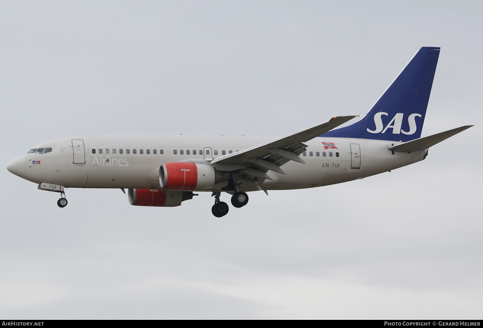 Aircraft Photo of LN-TUI | Boeing 737-705 | Scandinavian Airlines - SAS | AirHistory.net #127801