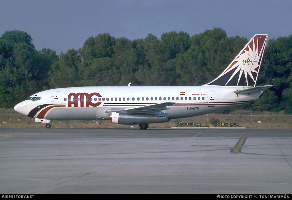 Aircraft Photo of SU-AYK | Boeing 737-266/Adv | AMC Airlines | AirHistory.net #127822