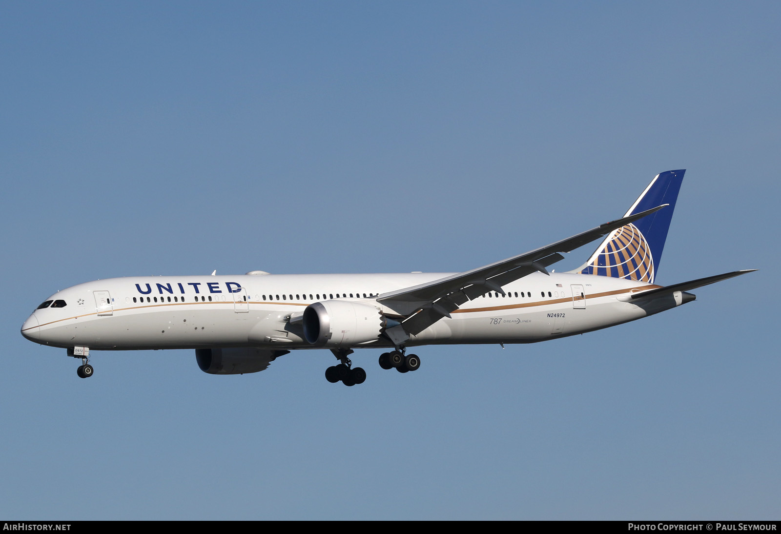 Aircraft Photo of N24972 | Boeing 787-9 Dreamliner | United Airlines | AirHistory.net #127831
